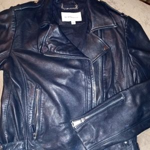 BCBG black leather jacket